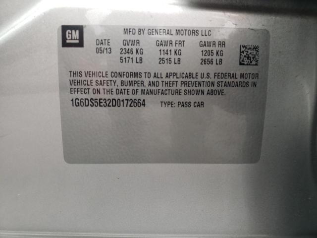 Photo 10 from auction – 2013 CADILLAC CTS PREMIU with VIN 1G6DS5E32D0172664