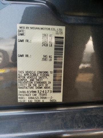 Photo 10 from auction – 2021 NISSAN ALTIMA SR with VIN 1N4BL4CV9MN324173