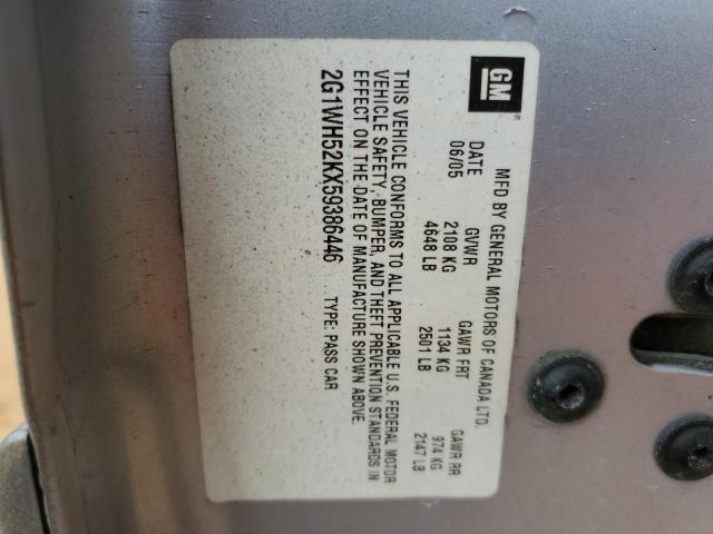 Photo 10 from auction – 2004 CHEVROLET IMPALA LS with VIN 2G1WH52K949307699