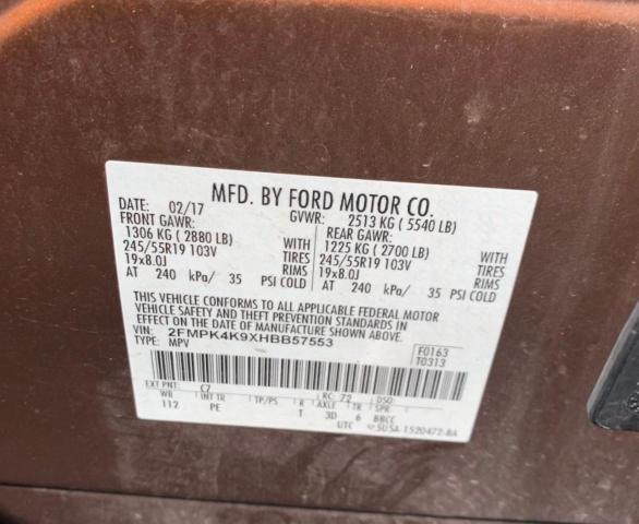 Photo 10 from auction – 2017 FORD EDGE TITAN with VIN 2FMPK4K9XHBB57553