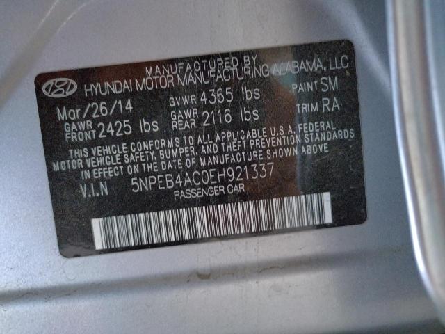 Photo 10 from auction – 2014 HYUNDAI SONATA GLS with VIN 5NPEB4AC0EH921337