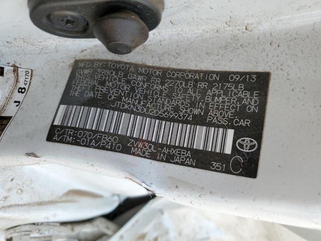 Photo 10 from auction – 2013 TOYOTA PRIUS with VIN JTDKN3DU2D5699374
