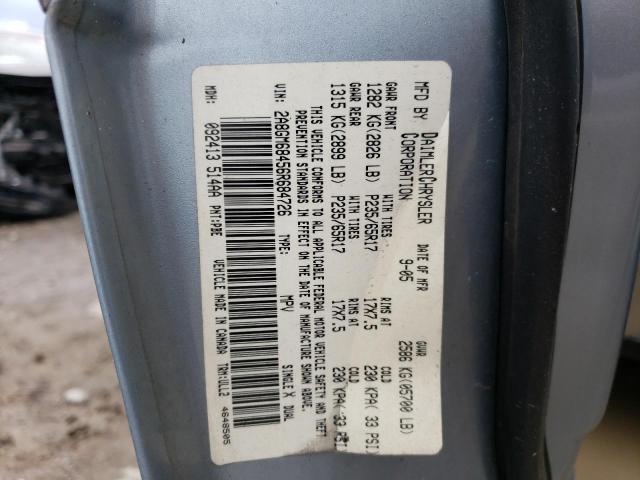 Photo 10 from auction – 2006 CHRYSLER PACIFICA T with VIN 2A8GM68456R684726