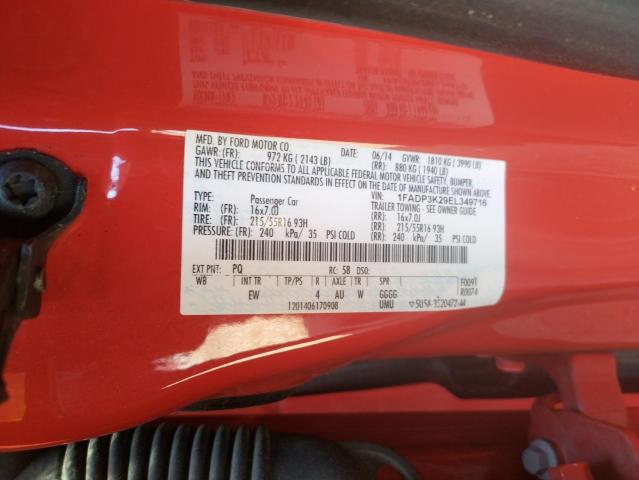 Foto 10 de la subasta – 2014 FORD FOCUS SE con VIN 1FADP3K29EL349716