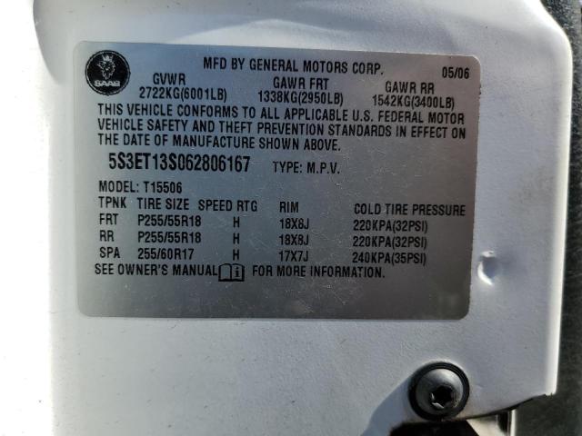 Photo 10 from auction – 2006 SAAB 9-7X LINEA with VIN 5S3ET13S062806167