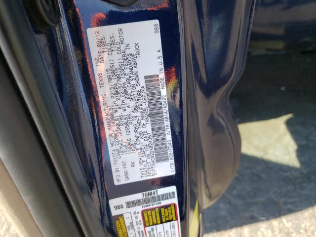 Photo 10 from auction – 2013 TOYOTA TACOMA ACC with VIN 5TFTX4CN2DX024367