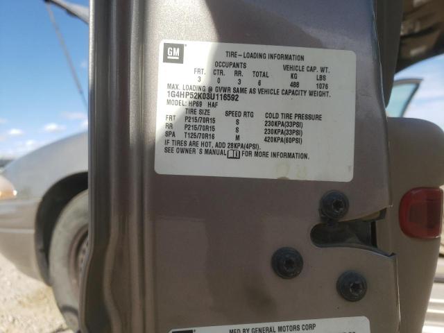 Photo 10 from auction – 2003 BUICK LESABRE CU with VIN 1G4HP52K03U116592