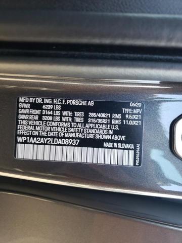 Photo 10 from auction – 2020 PORSCHE CAYENNE with VIN WP1AA2AY2LDA08937