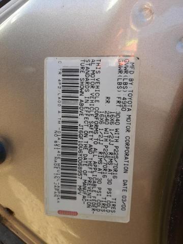 Photo 10 from auction – 2000 LEXUS RX 300 with VIN JT6GF10U6Y0068957
