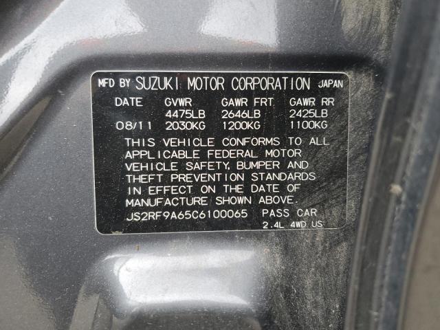 Photo 10 from auction – 2012 SUZUKI KIZASHI SP with VIN JS2RF9A65C6100065