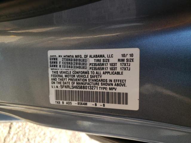 Photo 10 from auction – 2011 HONDA ODYSSEY EX with VIN 5FNRL5H65BB013271