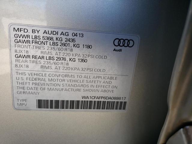 Photo 10 from auction – 2013 AUDI Q5 PREMIUM with VIN WA1CFAFP6DA088617