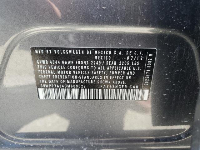 Photo 10 from auction – 2013 VOLKSWAGEN JETTA S with VIN 3VWPP7AJ4DM609022