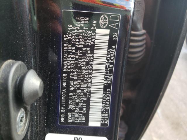 Photo 10 from auction – 2018 TOYOTA COROLLA L with VIN 2T1BURHE9JC099765