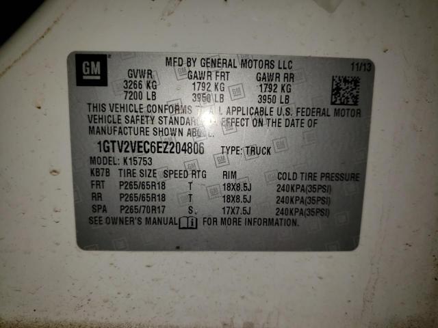 Photo 10 from auction – 2014 GMC SIERRA K15 with VIN 1GTV2VEC6EZ204806