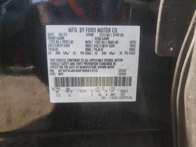 Photo 10 from auction – 2015 FORD EDGE TITAN with VIN 2FMTK4K95FBB61313