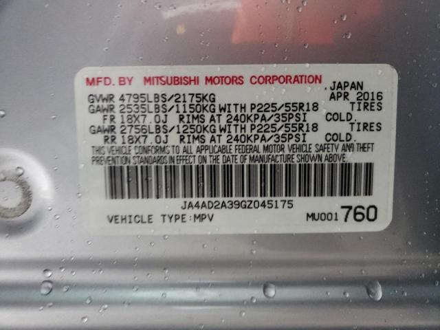Photo 10 from auction – 2016 MITSUBISHI OUTLANDER with VIN JA4AD2A39GZ045175