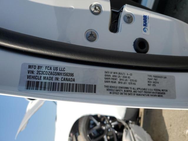 Photo 10 from auction – 2022 DODGE CHALLENGER with VIN 2C3CDZAG5NH156396