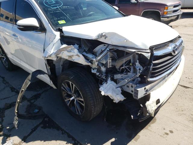 Photo 9 from auction – 2016 TOYOTA HIGHLANDER with VIN 5TDJKRFH4GS281744