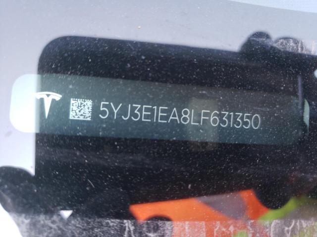Photo 10 from auction – 2020 TESLA MODEL 3 with VIN 5YJ3E1EA8LF631350