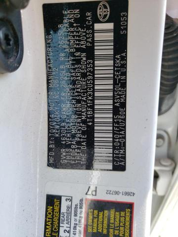 Photo 10 from auction – 2012 TOYOTA CAMRY BASE with VIN 4T1BF1FK3CU597353