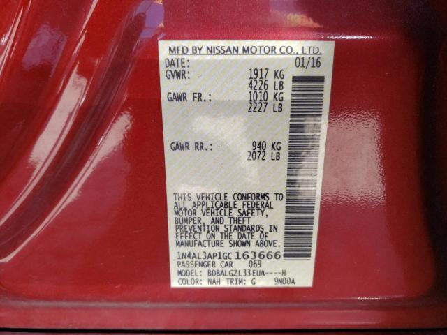 Photo 10 from auction – 2016 NISSAN ALTIMA 2.5 with VIN 1N4AL3AP1GC163666