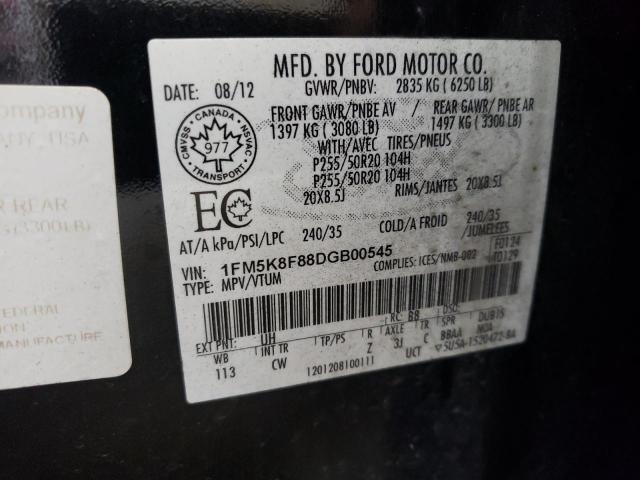 Photo 10 from auction – 2013 FORD EXPLORER L with VIN 1FM5K8F88DGB00545