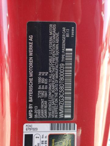 Photo 10 from auction – 2013 MINI COOPER S C with VIN WMWZG3C58DT800039