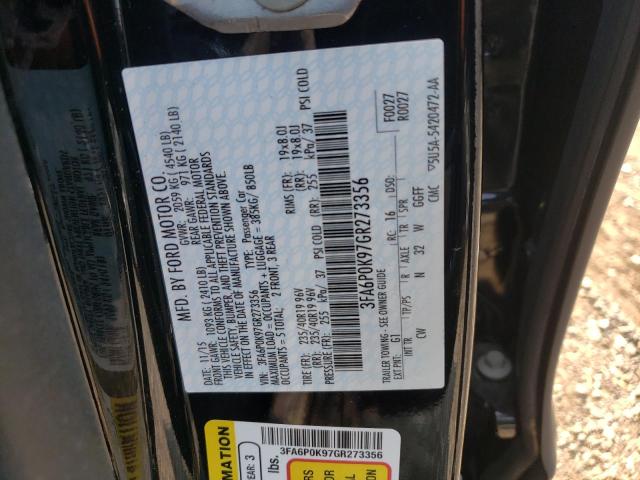 Photo 10 from auction – 2016 FORD FUSION TIT with VIN 3FA6P0K97GR273356