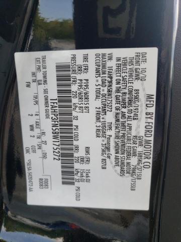 Photo 10 from auction – 2011 FORD FOCUS SE with VIN 1FAHP3FN5BW175272