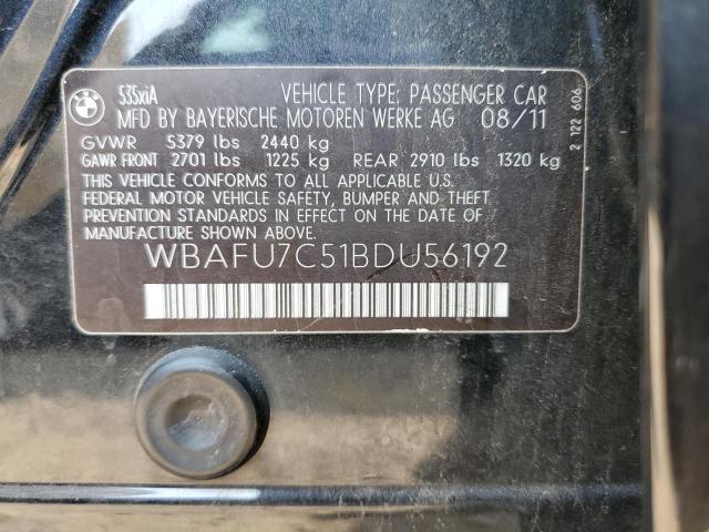 Photo 10 from auction – 2011 BMW 535 XI with VIN WBAFU7C51BDU56192