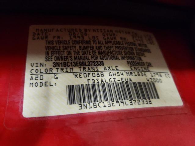 Photo 10 from auction – 2009 NISSAN VERSA S with VIN 3N1BC13E99L372338
