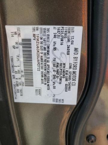 Photo 10 from auction – 2005 FORD EXPLORER X with VIN 1FMZU63K25UA92722