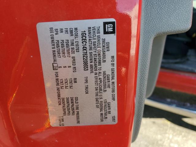 Photo 10 from auction – 2008 CHEVROLET SILVERADO with VIN 1GCEC14X78Z208653
