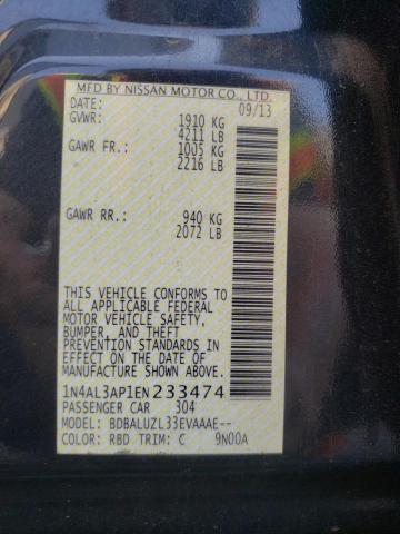 Photo 10 from auction – 2014 NISSAN ALTIMA 2.5 with VIN 1N4AL3AP1EN233474