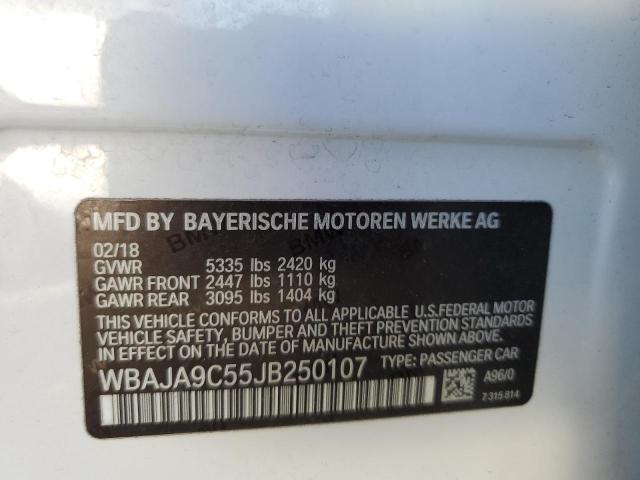 Photo 10 from auction – 2018 BMW 530E with VIN WBAJA9C55JB250107