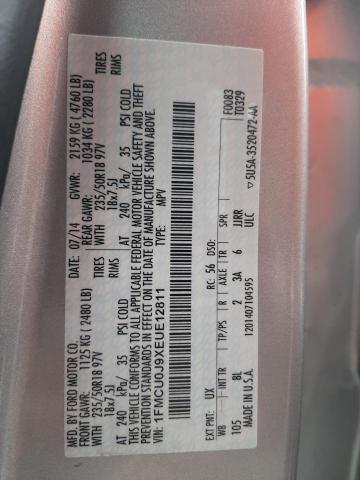 Photo 10 from auction – 2014 FORD ESCAPE TIT with VIN 1FMCU0J9XEUE12811