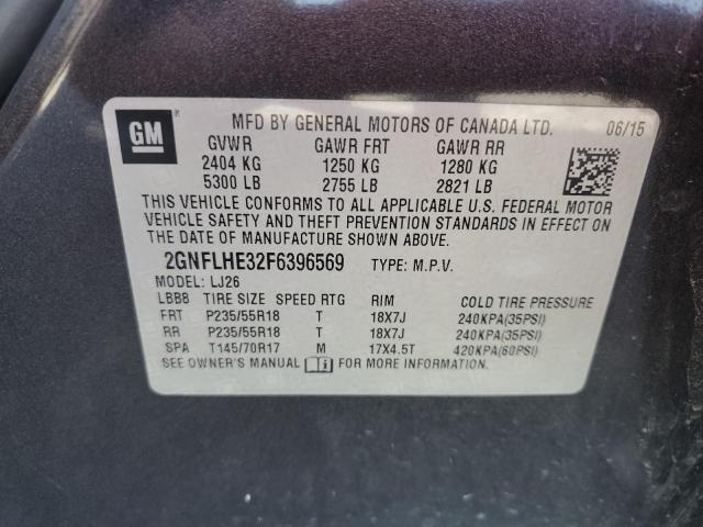 Photo 10 from auction – 2015 CHEVROLET EQUINOX LT with VIN 2GNFLHE32F6396569