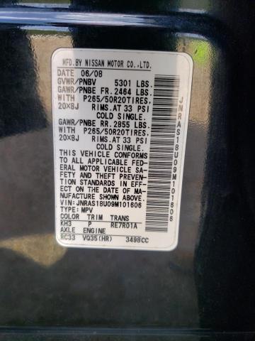 Photo 10 from auction – 2009 INFINITI FX35 with VIN JNRAS18U09M101606