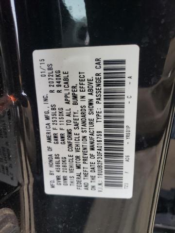Photo 10 from auction – 2015 ACURA TLX with VIN 19UUB2F30FA016759