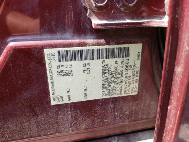 Photo 10 from auction – 2011 NISSAN ALTIMA BAS with VIN 1N4AL2AP7BN450601