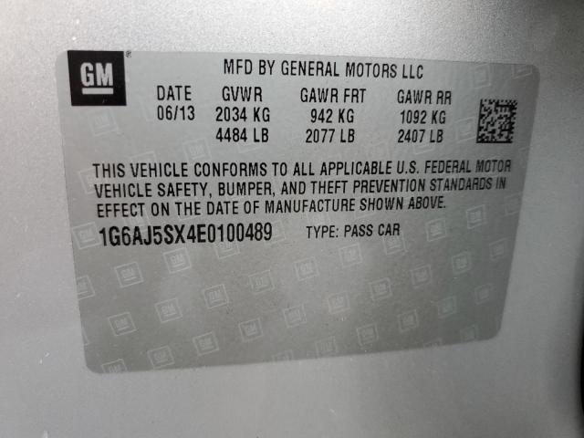Photo 10 from auction – 2014 CADILLAC ATS PERFOR with VIN 1G6AJ5SX4E0100489