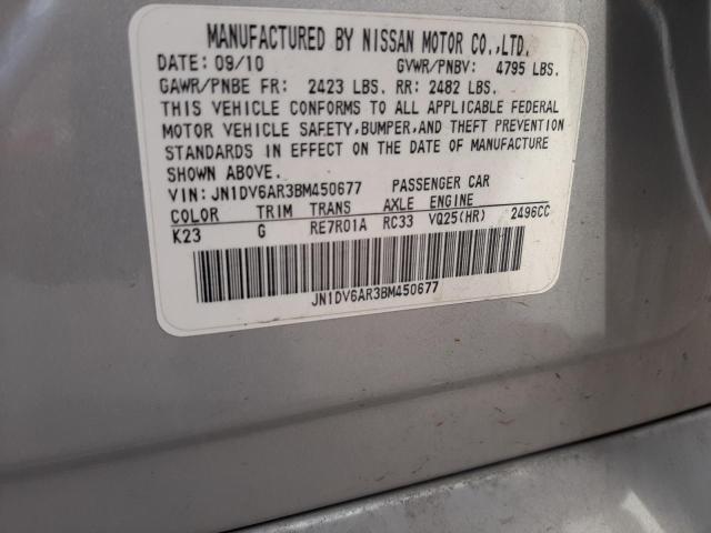Photo 10 from auction – 2011 INFINITI G25 with VIN JN1DV6AR3BM450677