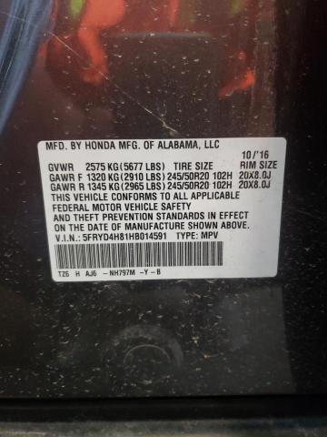 Photo 10 from auction – 2017 ACURA MDX ADVANC with VIN 5FRYD4H81HB014591