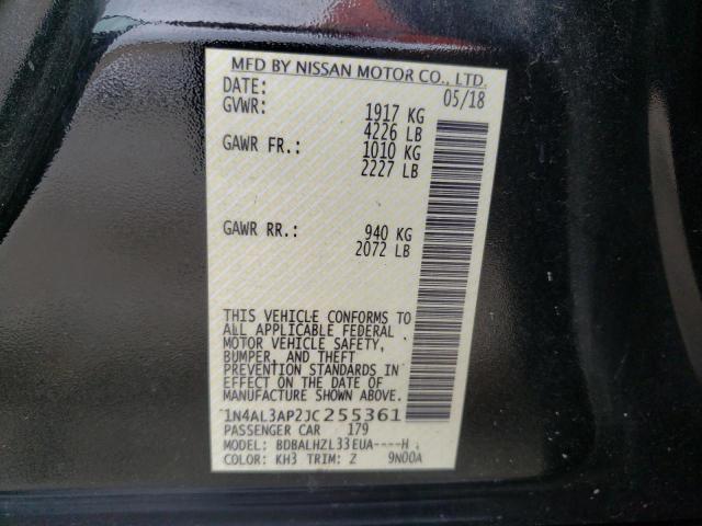 Photo 10 from auction – 2018 NISSAN ALTIMA 2.5 with VIN 1N4AL3AP2JC255361