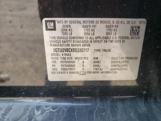 Photo 10 from auction – 2014 GMC SIERRA K15 with VIN 3GTU2VECXEG335717