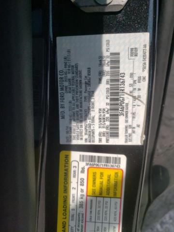 Photo 10 from auction – 2015 FORD FUSION S with VIN 3FA6P0G71FR136743
