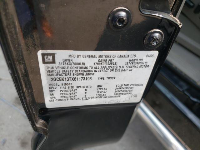 Zdjęcie 10 z aukcji – 2006 CHEVROLET SILVERADO z VIN 2GCEK13TX61173193