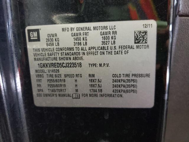 Zdjęcie 10 z aukcji – 2012 GMC ACADIA SLT z VIN 1GKKVRED5CJ223518