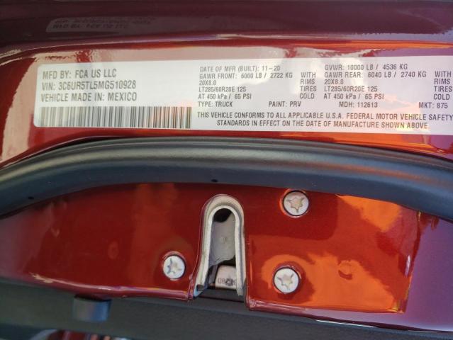 Photo 10 from auction – 2021 RAM 2500 LIMIT with VIN 3C6UR5TL5MG510928